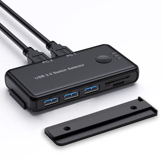 GetUSCart USB 3.0 Switch Selector Dacimoac 2 Computers Sharing 3