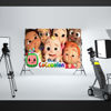 Picture of Cocomelon Backdrop for Happy Birthday Party, 7x5ft Photography Backdrop
