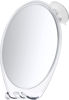 Picture of HoneyBull Shower Mirror Fogless for Shaving - with Suction, Razor Holder for Shower & Swivel, Small Mirror, Shower Accessories, Bathroom Mirror, Holds 2 Razors (Extra-Large White)