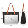 Picture of Prite Laptop Tote Bag for Women Shoulder Bag with 16” Computer Compartment for Work School Travel (Black)
