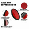 Picture of LingoFoto 6pcs Round Full Color Lens Filter Set Red Orange Yellow Green Blue Purple+ 6 Pockets Filter Pouch+3 Lens Cleaning Tool (37mm)