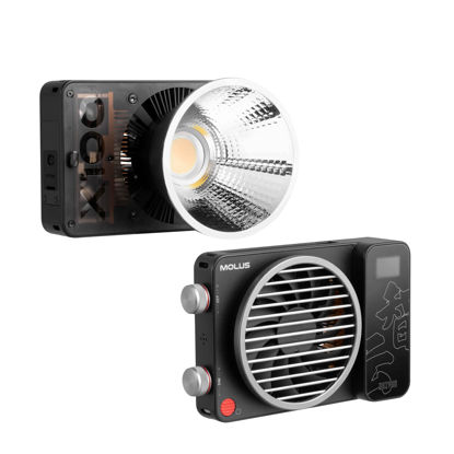 Picture of Zhiyun MOLUS X100 100w Poacket COB Light, APP Control 2700K-6500K Bi-Color& Faithful Rendition Vintage-Style Design (X100-Standard)