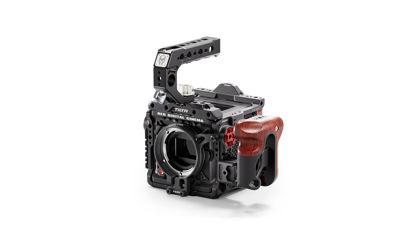 Picture of Tilta Camera Cage Compatible with RED Komodo-X Lightweight Kit - Black | Mount Accessories | Modular Design | Lens Adapter Support | Wooden Handle | Lightweight TOP Handle | TA-T53-B-B