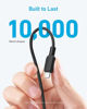 Picture of Anker iPhone Fast Charging Cable,2pack-6ft,310 USB-C to Lightning Braided Cable, MFi Certified, Fast Charging Cable for iPhone 14 Plus 14 14 Pro Max 13 13 Pro iPhone 12 (Black, Charger Not Included)