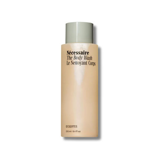 Picture of Nécessaire The Body Wash Eucalyptus - Replenishing Oil-In-Gel Cleanse with Niacinamide, Vitamin C/E + Omega 6/9. Dermatologist-Tested. Non-Comedogenic. 250 ml / 8.4 fl oz.