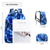 Picture of mezhsa Boy School Backpack Elementary Middle Lightning Bookbag Laptop Teenager Waterproof Lightweight 17 Inches (1Blue)