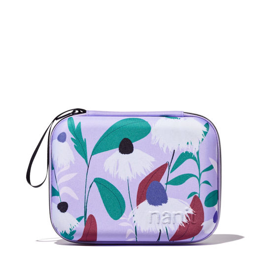 Picture of Nanit Travel Case - Protective Hard Shell Carrying Case for Nanit Pro Baby Monitor and Multi-Stand Travel Accessory, Purple Floral