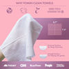 Picture of FOMIN Disposable Face Towels - 100 Count (2 Pack) 100% Biodegradable Ultra-Soft Face Towelette For Washing Face & Makeup Removal, 1ST Certified Vegan & Cruelty Free Facial Washcloth for All Skin Types