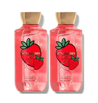 Picture of Bath & Body Works Strawberry Soda Shower Gel Gift Sets 10 Oz 2 Pack (Strawberry Soda), 1.25 pounds