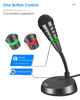 Picture of Etour Mini USB Computer Microphone for Zoom Meetings with Mute Button 360 Gooseneck for Podcasting/YouTube/Skype, External USB C Gaming Mic for Samsung Tablet A7 Laptop Mac PC or Windows
