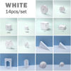 Picture of uTechzh 14PCS Product Photography Background Props Waterproof Hard Foam Geometric Cube Props for Photoshoot(White)