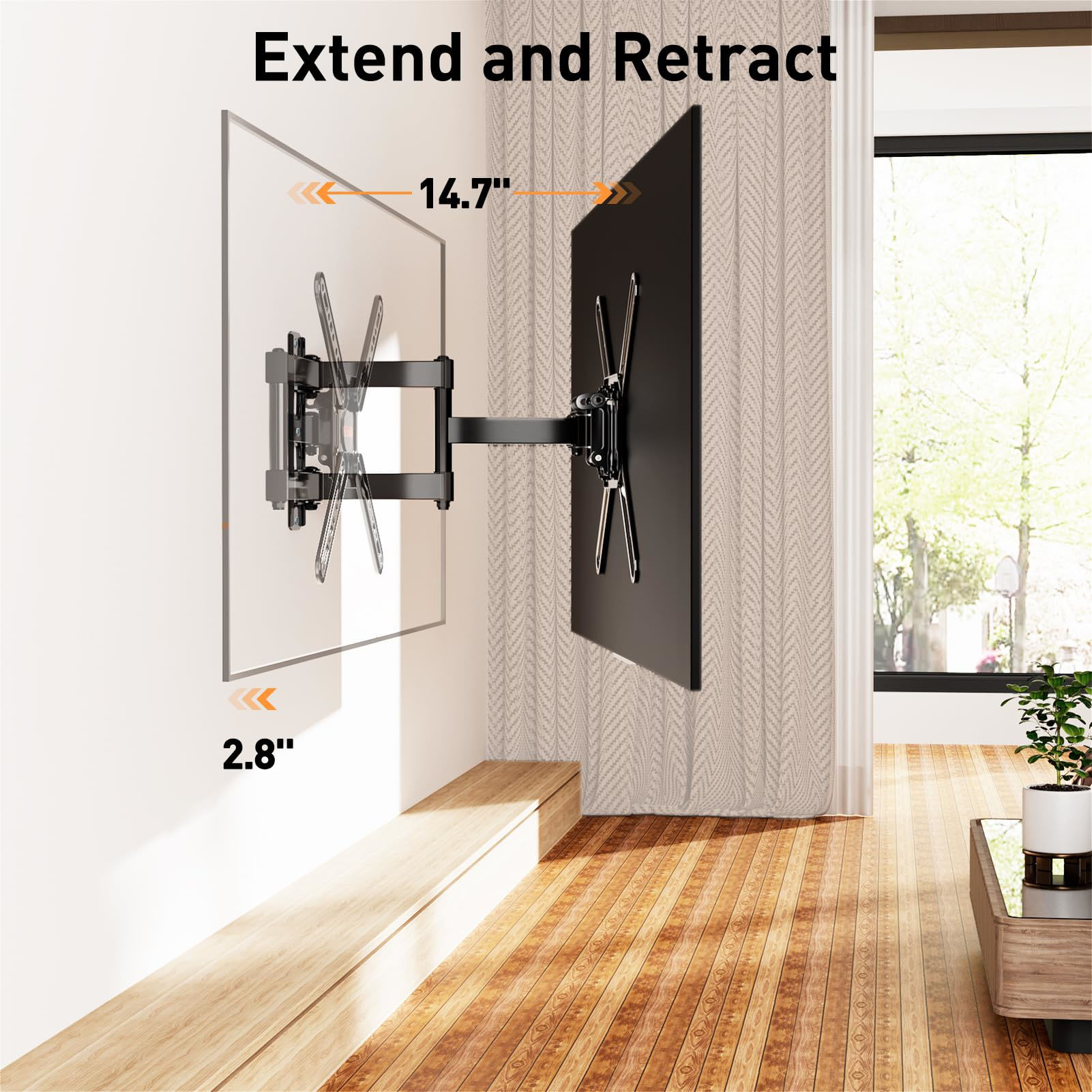 GetUSCart ELIVED TV Wall Mount for Most 2250 Inch TVs, Articulating