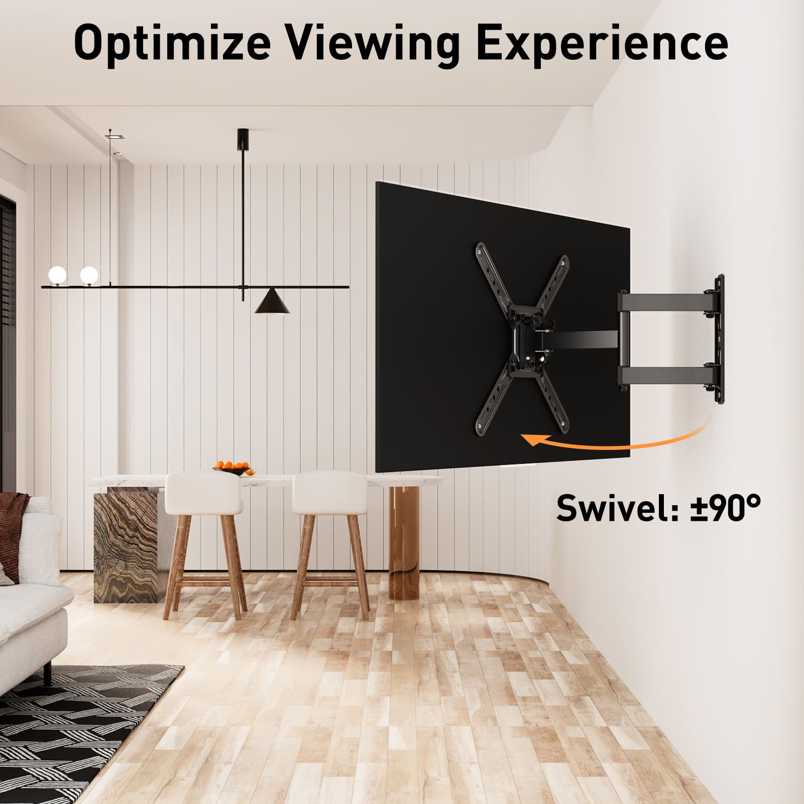 GetUSCart ELIVED TV Wall Mount for Most 2250 Inch TVs, Articulating