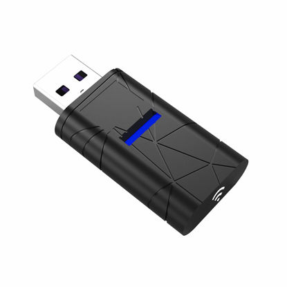 Picture of Bluetooth Audio Adapter for PS5 - Gstef Bluetooth Dongle 5.0 Adapter for PS5/PS4/Windows 10/8/7/XP Compatible with Airpods , Headset, Speaker - USB Bluetooth 5.0 Dongle
