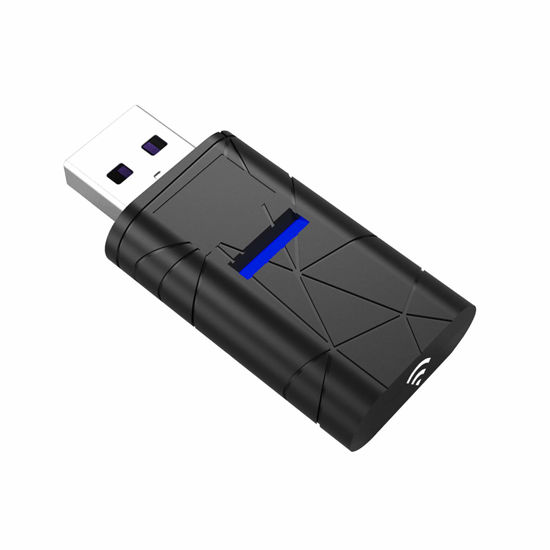 GetUSCart- Bluetooth Audio Adapter for PS5 - Gstef Bluetooth Dongle 5.0  Adapter for PS5/PS4/Windows 10/8/7/XP Compatible with Airpods , Headset,  Speaker - USB Bluetooth 5.0 Dongle