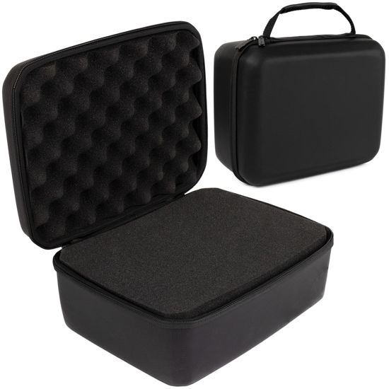 Picture of Protective Hard Case With Customizable Foam. 11 Inch Lightweight Hard Shell Case for Electronics, Cameras, Tablets, Phone & More - 11 x 9 x 5.5 Inches