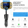 Picture of (Upgraded Version) Sumind Car Bluetooth FM Transmitter, Wireless Radio Adapter Hands-Free Kit with 1.7 Inch Display, QC3.0 and Smart 2.4A USB Ports, AUX Output, TF Card Mp3 Player(Golden)