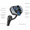 Picture of (Upgraded Version) Sumind Car Bluetooth FM Transmitter, Wireless Radio Adapter Hands-Free Kit with 1.7 Inch Display, QC3.0 and Smart 2.4A USB Ports, AUX Output, TF Card Mp3 Player(Silver Grey)