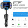 Picture of (Upgraded Version) Sumind Car Bluetooth FM Transmitter, Wireless Radio Adapter Hands-Free Kit with 1.7 Inch Display, QC3.0 and Smart 2.4A USB Ports, AUX Output, TF Card Mp3 Player(Silver Grey)