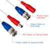 Picture of TYUMEN 4 Pack 100FT (30.5 Meters, White) All-in-One BNC Video and Power Security Camera Cables, BNC Extension Surveillance Camera Cables for CCTV Camera DVR Security Systems