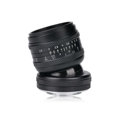 Picture of AstrHori 50mm F1.4 Large Aperture Lens Full Frame Manual 2-in-1 Tilt Lens Miniature Model Effect Compatible with Sony E-Mount Mirrorless Camera A7,A7R,A7S,A9,A6000,A6300,A6500,A6600.etc(Black)