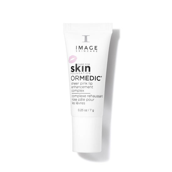 Picture of IMAGE Skincare, ORMEDIC pH Balancing Lip Enhancement Complex, Deep Hydration Lip Plumper Peptides for Fuller Lips, Sheer Pink, 0.25 fl oz
