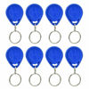 Picture of New RFID Proximity ID Card Key for Access Control (Blue), Read Key Keyfobs Keychains for Door Access Control, Pack of 100 (ID Card Only Read)