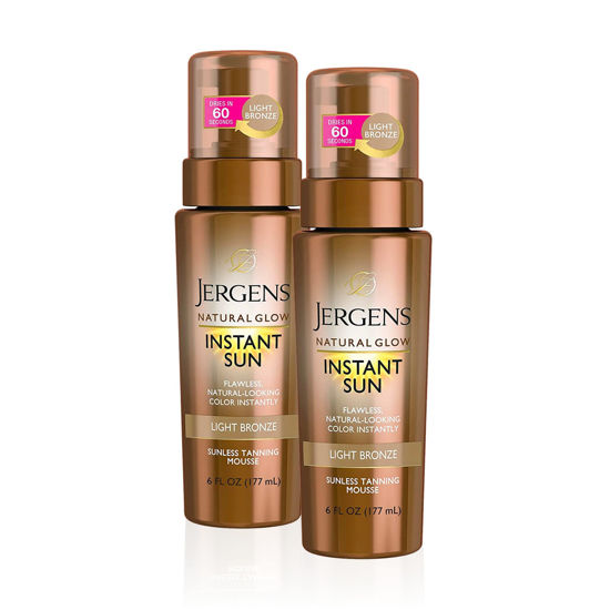 GetUSCart- Jergens Natural Glow Instant Self Tanner Mousse, Sunless ...