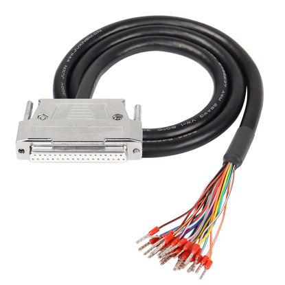 Picture of XMSJSIY DB37 Connector Adapter 37 Pin Serial Extension Cable Solderless 37-Pin Port Breakout Replacement Cable with Bare Wire - 1M/3.2Ft (DB37 Female)