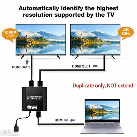 HDMI 1×2 4K 60Hz 4：4：4 HDR HDCP 2.2