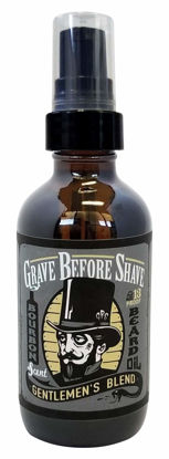 Picture of GRAVE BEFORE SHAVE™ Gentlemen's Blend Beard Oil (Bourbon/Sandal Wood Scent) 4 oz. BIG BOTTLE