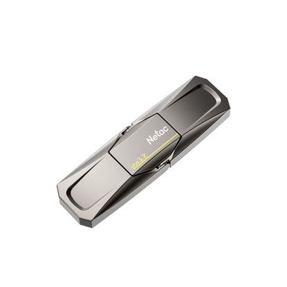 Picture of Netac 128GB Portable External USB Solid State Drive Type-c and USB 3.2 Dual Interface, up to 550MB/s Security Protection for Data Storage, Expansion of Storage for Photos/Videos/Music/Files, US5