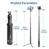 Picture of AFAITH Selfie Stick for GoPro Hero 11 10 9 8 7 6 5 4 Mini Max Session, Insta360, DJI OSMO Action Camera, Aluminum Alloy GoPro Selfie Stick with Stable Tripod Waterproof Handheld Monopod