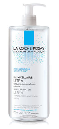 Picture of La Roche-Posay Micellar Cleansing Water Facial Cleanser and Makeup Remover for Sensitive Skin, 25.4 Fl oz.