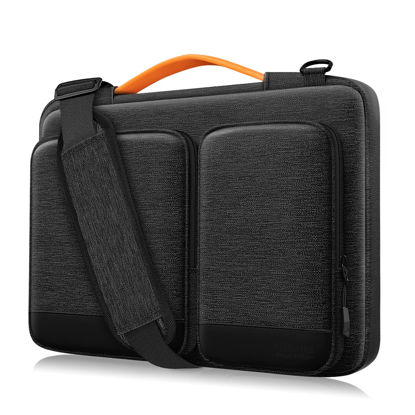 Picture of Alfheim 15.6-16 inch Laptop Case Sleeve, Waterproof Shock-Resistant Lightweight Shoulder Bag, 360° Protective Notebook Briefcase Compatible with 16 16.2 inch Macbook Pro A1398 A2141 A2485/Surface Book