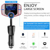 Picture of (Upgraded Version) Sumind Car Bluetooth FM Transmitter, Wireless Radio Adapter Hands-Free Kit with 1.7 Inch Display, QC3.0 and Smart 2.4A USB Ports, AUX Output, TF Card Mp3 Player(Rose Gold)