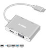 Picture of MONODEAL USB C to HDMI/DVI/VGA Adapter, 4 in 1 USB 3.0 Type-C Hub VGA/HDMI/DVI Video Adapter, 4K UHD Male to Female Multi-Display Video Converter