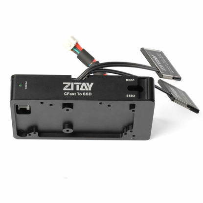 Picture of ZITAY CCTECH CFast to SSD Adapter, Dual CFast 2.0 to 2.5" SATAIII 4T SSD Adapter Converter Mount Blackmagic URSA Mini 4K 4.6K 