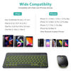 Picture of TECURS Bluetooth Keyboard and Mouse Combo for iPad - Rechargeable Wireless Keyboard & Mouse With 7-Color Backlit Compatible with iPad 9th/8th Gen, iPad Pro/Air/Mini, iPhone14/13/12 Pro, Black