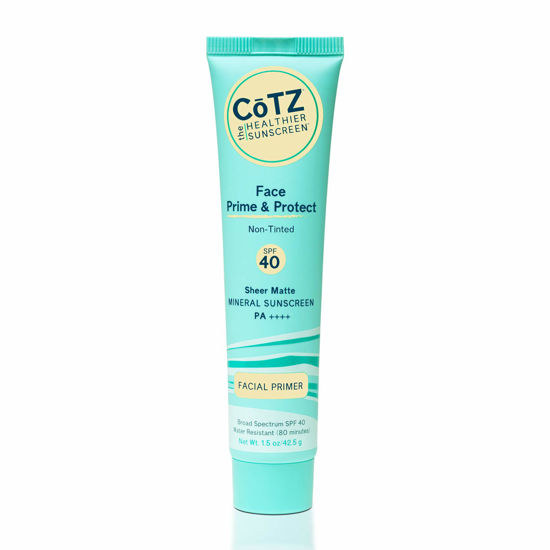 Picture of COTZ Face Prime & Protect Non-Tinted Mineral Sunscreen and Facial Primer Broad Spectrum SPF 40; PA++++ 1.5 oz / 42.5 g.
