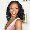 Picture of Fulcrum Goddess Locs Crochet Hair 10 Inch, 8 Packs New Goddess Faux Locs Crochet Hair for Black Women, River Locs Crochet Hair with Curly Ends (10Inch (Pack of 8), 1#)
