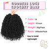 Picture of Fulcrum Goddess Locs Crochet Hair 10 Inch, 8 Packs New Goddess Faux Locs Crochet Hair for Black Women, River Locs Crochet Hair with Curly Ends (10Inch (Pack of 8), 1#)