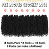 Picture of Fulcrum Goddess Locs Crochet Hair 10 Inch, 8 Packs New Goddess Faux Locs Crochet Hair for Black Women, River Locs Crochet Hair with Curly Ends (10Inch (Pack of 8), 1#)