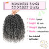 Picture of Fulcrum Goddess Locs Crochet Hair 10 Inch, 8 Packs New Goddess Faux Locs Crochet Hair for Black Women, River Locs Crochet Hair with Curly Ends (10Inch (Pack of 8), Tgray#)