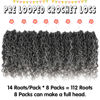 Picture of Fulcrum Goddess Locs Crochet Hair 10 Inch, 8 Packs New Goddess Faux Locs Crochet Hair for Black Women, River Locs Crochet Hair with Curly Ends (10Inch (Pack of 8), Tgray#)