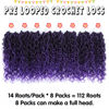 Picture of Fulcrum Goddess Locs Crochet Hair 10 Inch, 8 Packs New Goddess Faux Locs Crochet Hair for Black Women, River Locs Crochet Hair with Curly Ends (10Inch (Pack of 8), 1B/Purple#)