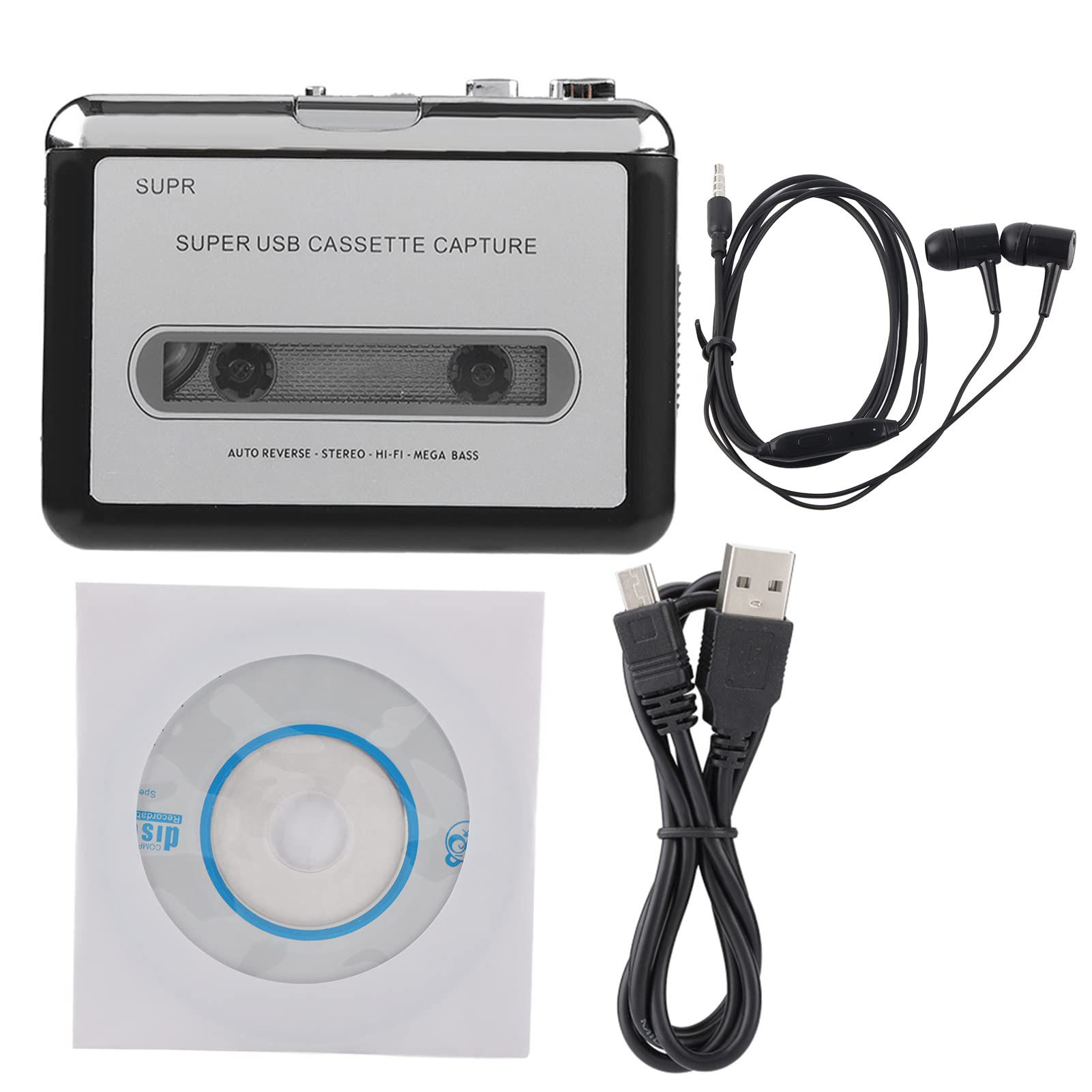GetUSCart Cassette to Mp3 Converter Tape to MP3 Player, Cassette