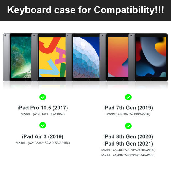 GetUSCart- iPad 9th/8th/7th Generation case with Keyboard 10.2-inch ...