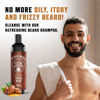 Picture of Beard Wash & Beard Conditioner Set w/Argan & Jojoba Oils - Softens & Strengthens - Natural Sandalwood Scent - Beard Shampoo w/Beard Oil (10oz)