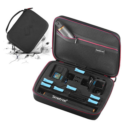 Picture of Smatree Carrying Case Compatible for GoPro Hero 11/10/9/8/7/6/5/4/3+/3/ GoPro HERO 2018(Cameras and Accessories NOT included)